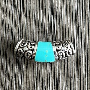 Premier Silver and Turquoise Slide.